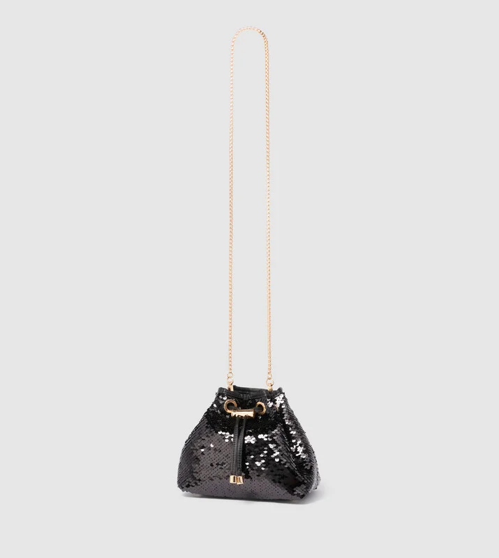 forever new  STELLA Sequined Drawstring Bag for Women | Best Price UAE